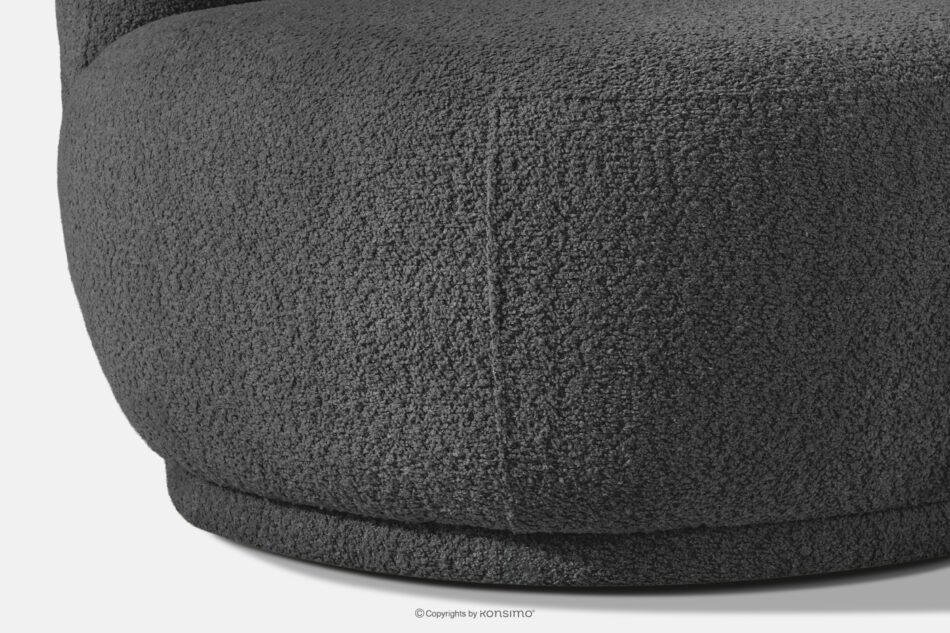 MALVE Sofa trzyosobowa boucle w stylu japandi antracytowy antracytowy - zdjęcie 7