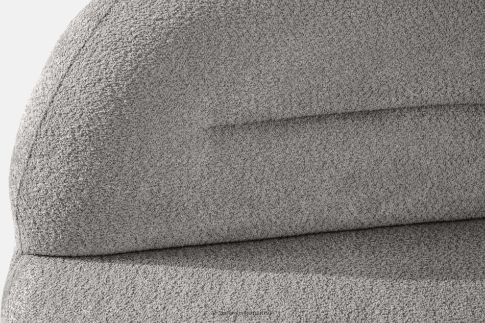 MALVE Sofa trzyosobowa boucle w stylu japandi stalowy stalowy - zdjęcie 6