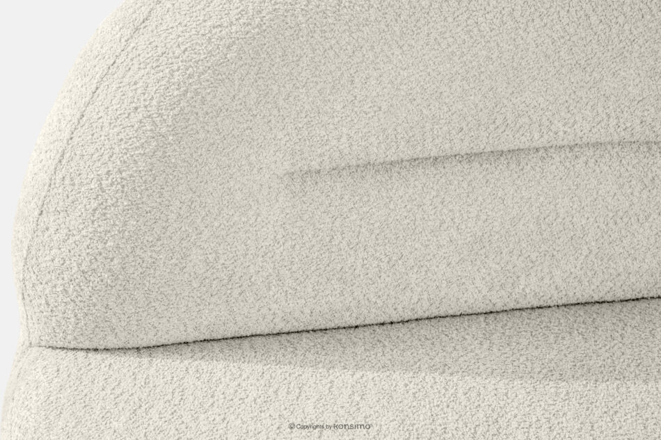 MALVE Sofa trzyosobowa boucle w stylu japandi biały biały - zdjęcie 6