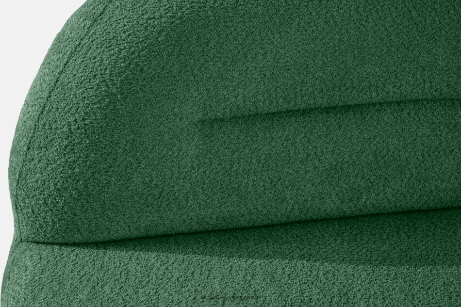 MALVE Sofa trzyosobowa boucle w stylu japandi ciemny zielony ciemny zielony - zdjęcie 6
