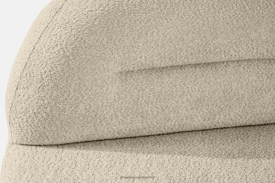 MALVE Sofa trzyosobowa boucle w stylu japandi jasny beżowy jasny beżowy - zdjęcie 6