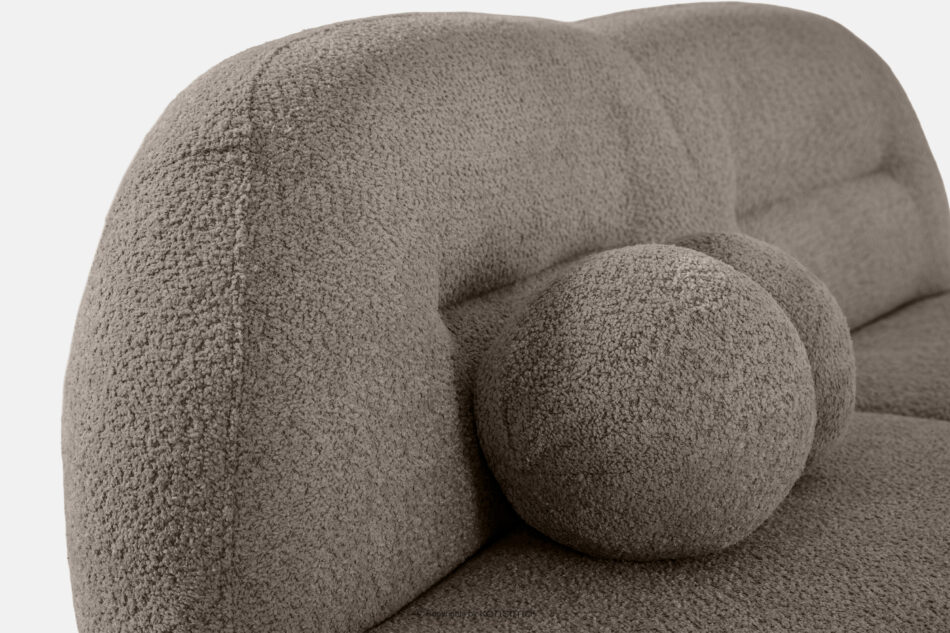 MALVE Sofa trzyosobowa boucle w stylu japandi chłodny brązowy chłodny brązowy - zdjęcie 4