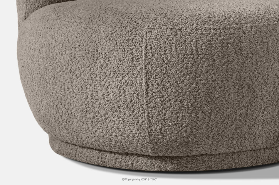 MALVE Sofa trzyosobowa boucle w stylu japandi chłodny brązowy chłodny brązowy - zdjęcie 7