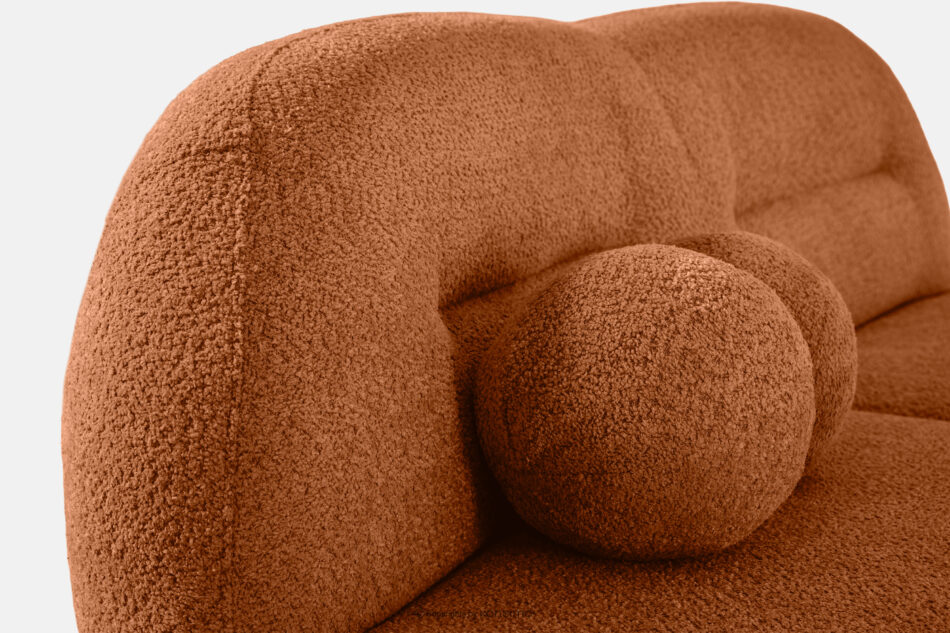 MALVE Sofa trzyosobowa boucle w stylu japandi rudy rudy - zdjęcie 4