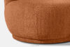 MALVE Sofa trzyosobowa boucle w stylu japandi rudy rudy - zdjęcie 8
