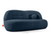 MALVE Sofa trzyosobowa boucle w stylu japandi ciemny granatowy ciemny granatowy - zdjęcie 3