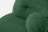 MALVE Fotel w tkaninie boucle w stylu japandi ciemny zielony ciemny zielony - zdjęcie 5