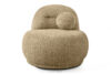 MALVE Fotel w tkaninie boucle w stylu japandi ciemny beżowy ciemny beżowy - zdjęcie 1