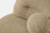 MALVE Fotel w tkaninie boucle w stylu japandi ciemny beżowy ciemny beżowy - zdjęcie 5