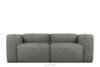 BUFFO Miękka sofa dwuosobowa w tkaninie boucle stalowy stalowy - zdjęcie 1