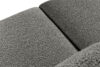 BUFFO Miękka sofa dwuosobowa w tkaninie boucle stalowy stalowy - zdjęcie 5