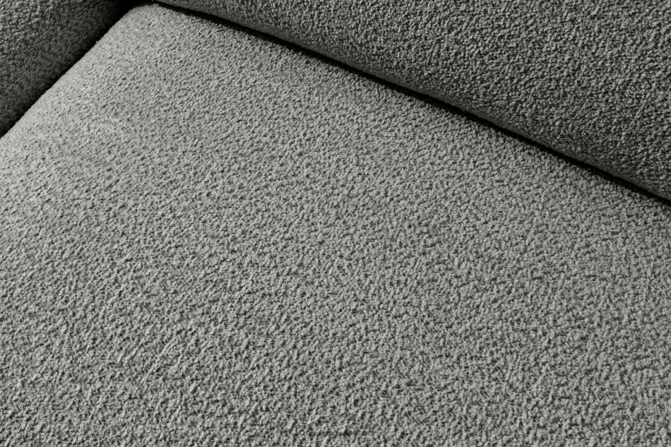 BUFFO Miękka sofa dwuosobowa w tkaninie boucle stalowy stalowy - zdjęcie 6