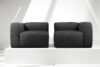 BUFFO Miękka sofa dwuosobowa w tkaninie boucle ciemny szary ciemny szary - zdjęcie 9