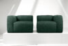 BUFFO Miękka sofa dwuosobowa w tkaninie boucle ciemny zielony ciemny zielony - zdjęcie 9