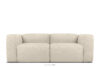 Miękka sofa dwuosobowa w tkaninie boucle jasny beżowy