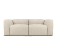 Miękka sofa dwuosobowa w tkaninie boucle jasny beżowy