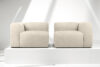 BUFFO Miękka sofa dwuosobowa w tkaninie boucle jasny beżowy jasny beżowy - zdjęcie 9