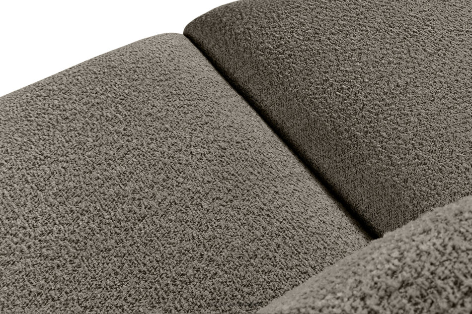 BUFFO Miękka sofa dwuosobowa w tkaninie boucle chłodny brązowy chłodny brązowy - zdjęcie 4