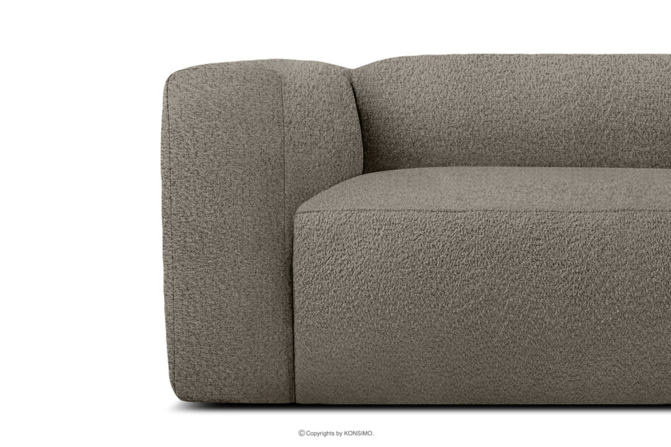 BUFFO Miękka sofa dwuosobowa w tkaninie boucle chłodny brązowy chłodny brązowy - zdjęcie 7