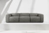 BUFFO Miękka sofa trzyosobowa w tkaninie boucle stalowy stalowy - zdjęcie 2