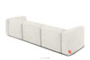 BUFFO Miękka sofa trzyosobowa w tkaninie boucle biały biały - zdjęcie 4