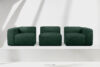 BUFFO Miękka sofa trzyosobowa w tkaninie boucle ciemny zielony ciemny zielony - zdjęcie 9