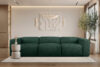 BUFFO Miękka sofa trzyosobowa w tkaninie boucle ciemny zielony ciemny zielony - zdjęcie 10