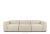 Miękka sofa trzyosobowa w tkaninie boucle jasny beżowy