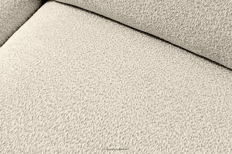 BUFFO Miękka sofa trzyosobowa w tkaninie boucle jasny beżowy jasny beżowy - zdjęcie 6