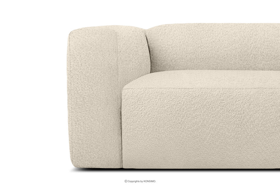 BUFFO Miękka sofa trzyosobowa w tkaninie boucle jasny beżowy jasny beżowy - zdjęcie 7