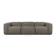 Miękka sofa trzyosobowa w tkaninie boucle chłodny brązowy