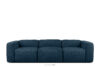 BUFFO Miękka sofa trzyosobowa w tkaninie boucle granatowy granatowy - zdjęcie 1