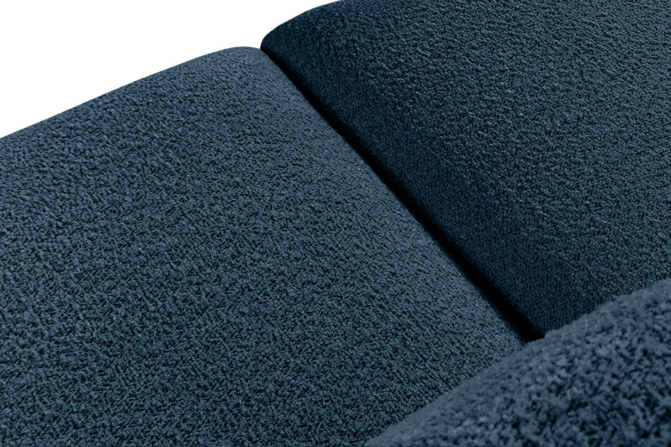 BUFFO Miękka sofa trzyosobowa w tkaninie boucle granatowy granatowy - zdjęcie 4