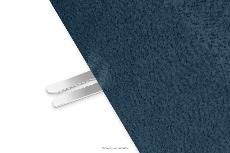 BUFFO Miękka sofa trzyosobowa w tkaninie boucle granatowy granatowy - zdjęcie 5
