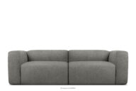 Miękka sofa 2,5 w tkaninie boucle stalowy