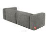 BUFFO Miękka sofa 2,5 w tkaninie boucle stalowy stalowy - zdjęcie 4