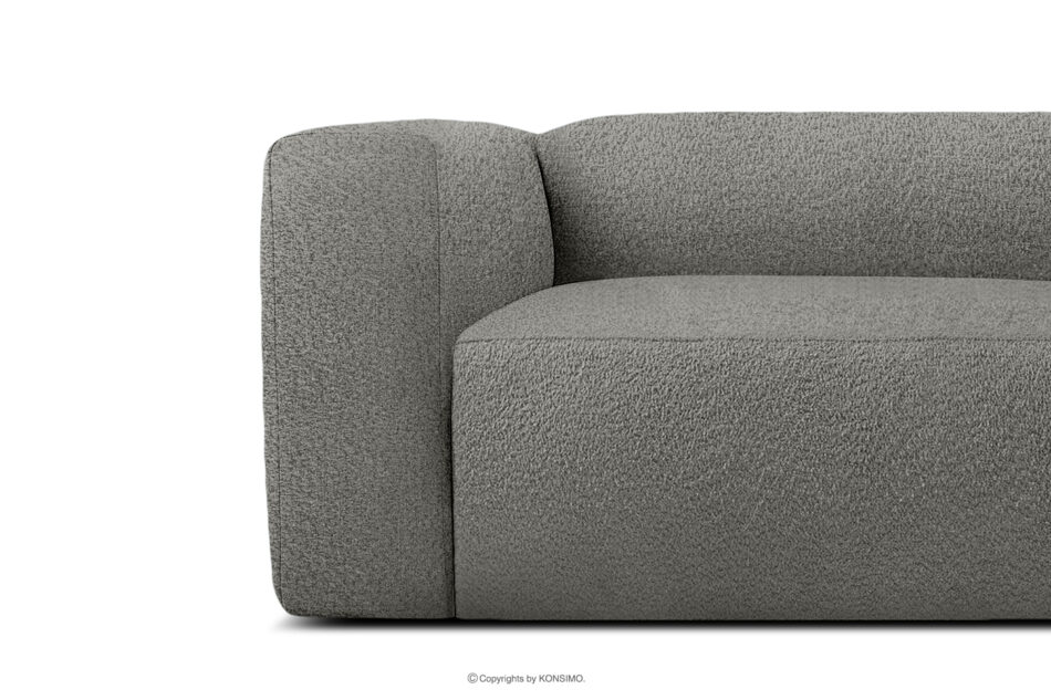BUFFO Miękka sofa 2,5 w tkaninie boucle stalowy stalowy - zdjęcie 7
