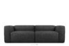 BUFFO Miękka sofa 2,5 w tkaninie boucle ciemny szary ciemny szary - zdjęcie 1