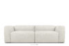 Miękka sofa 2,5 w tkaninie boucle biały