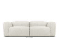 Miękka sofa 2,5 w tkaninie boucle biały