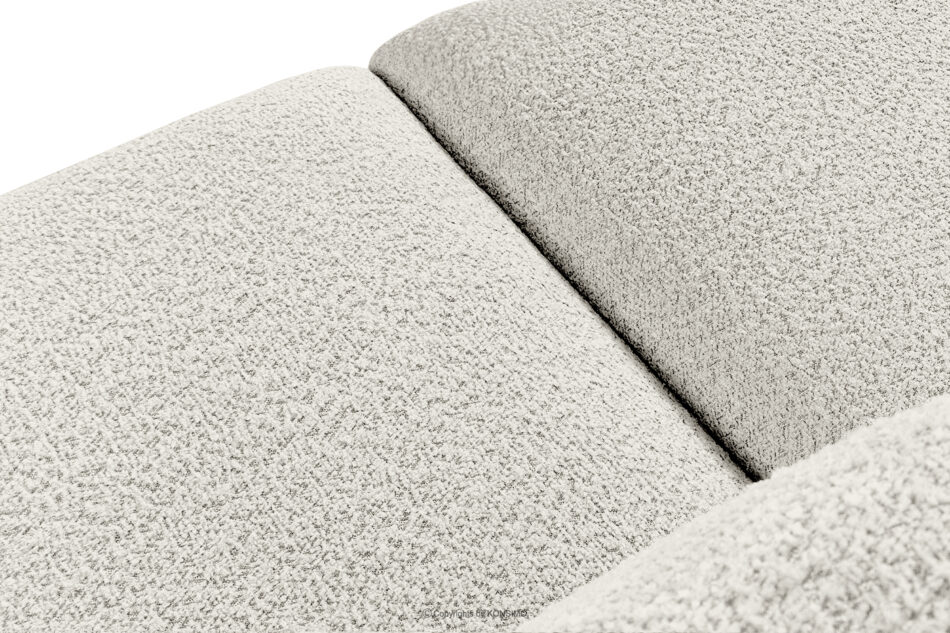 BUFFO Miękka sofa 2,5 w tkaninie boucle biały biały - zdjęcie 4