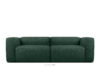 Miękka sofa 2,5 w tkaninie boucle ciemny zielony