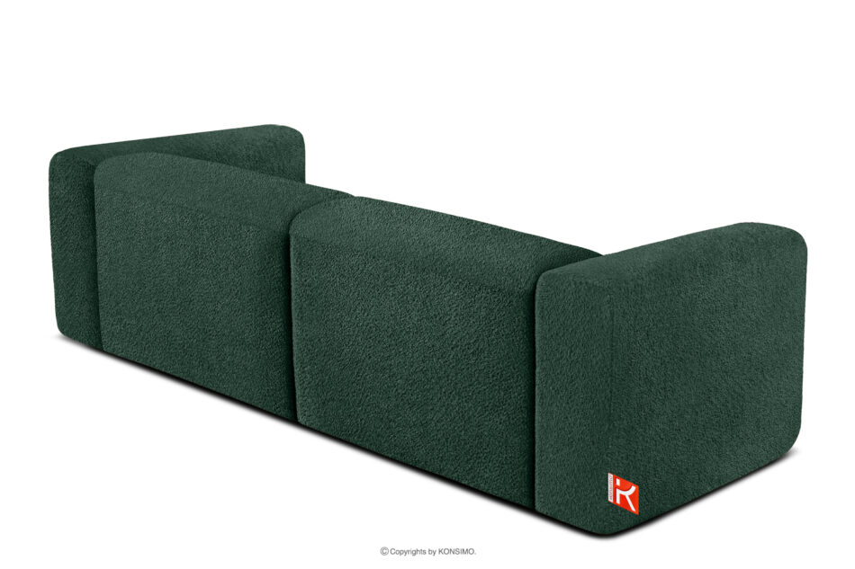 BUFFO Miękka sofa 2,5 w tkaninie boucle ciemny zielony ciemny zielony - zdjęcie 3