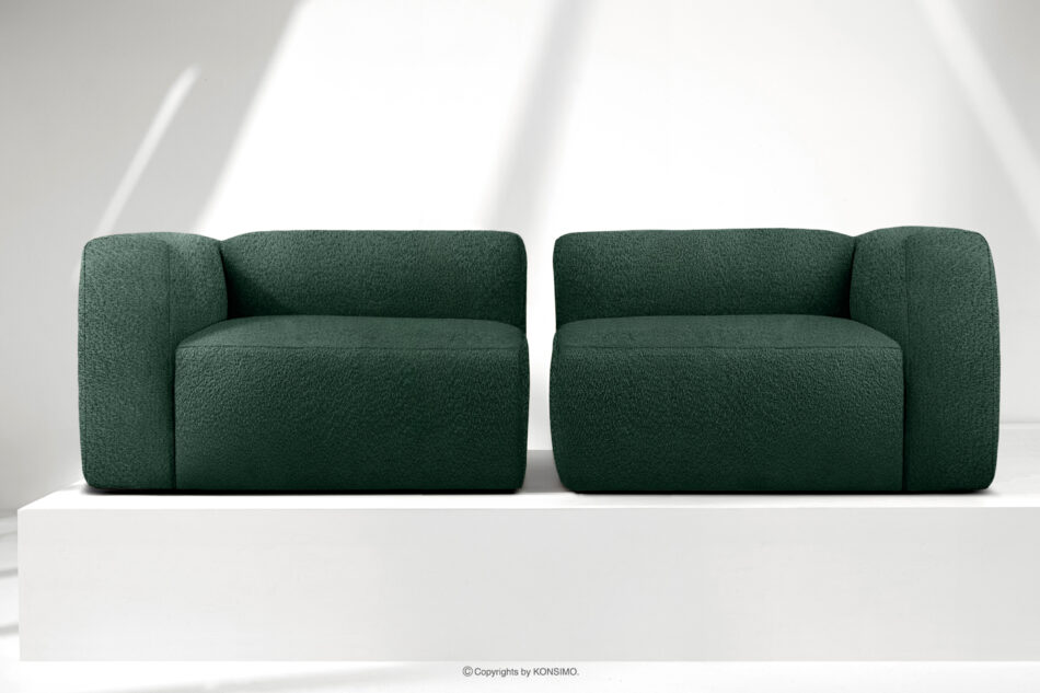 BUFFO Miękka sofa 2,5 w tkaninie boucle ciemny zielony ciemny zielony - zdjęcie 8