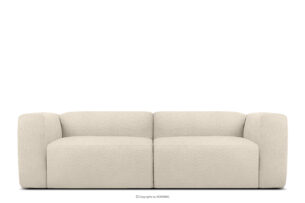 BUFFO, https://konsimo.pl/kolekcja/buffo/ Miękka sofa 2,5 w tkaninie boucle jasny beżowy jasny beżowy - zdjęcie