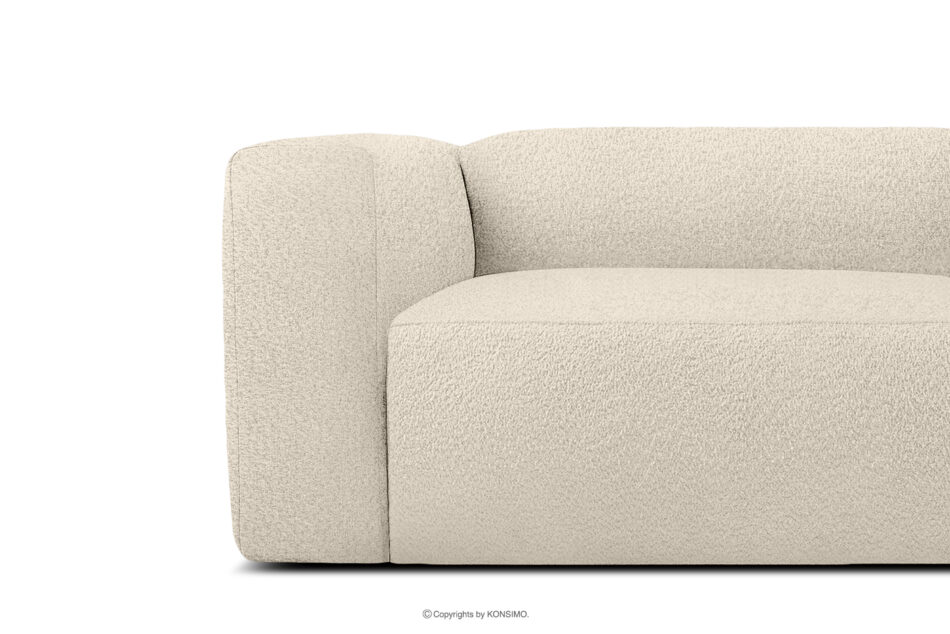 BUFFO Miękka sofa 2,5 w tkaninie boucle jasny beżowy jasny beżowy - zdjęcie 7