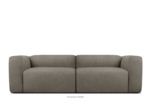 BUFFO, https://konsimo.pl/kolekcja/buffo/ Miękka sofa 2,5 w tkaninie boucle chłodny brązowy chłodny brązowy - zdjęcie