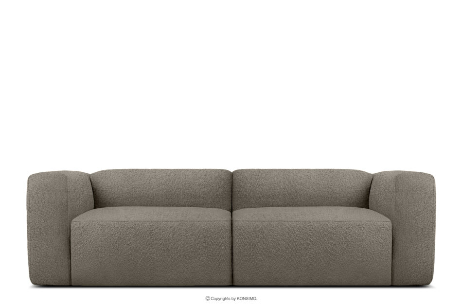 BUFFO Miękka sofa 2,5 w tkaninie boucle chłodny brązowy chłodny brązowy - zdjęcie 0