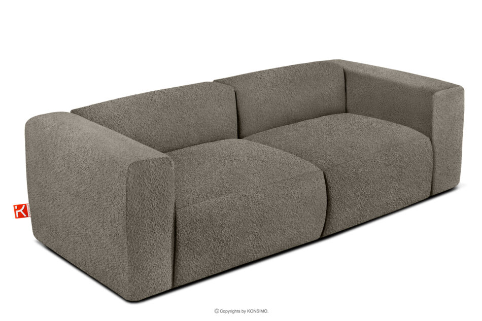 BUFFO Miękka sofa 2,5 w tkaninie boucle chłodny brązowy chłodny brązowy - zdjęcie 2