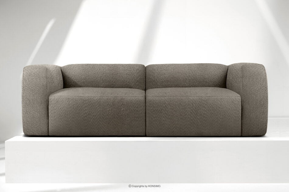 BUFFO Miękka sofa 2,5 w tkaninie boucle chłodny brązowy chłodny brązowy - zdjęcie 1
